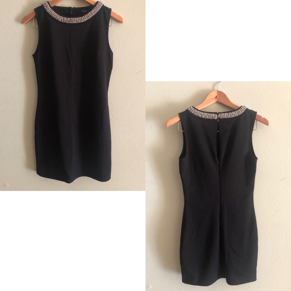 Bejeweled little black dress